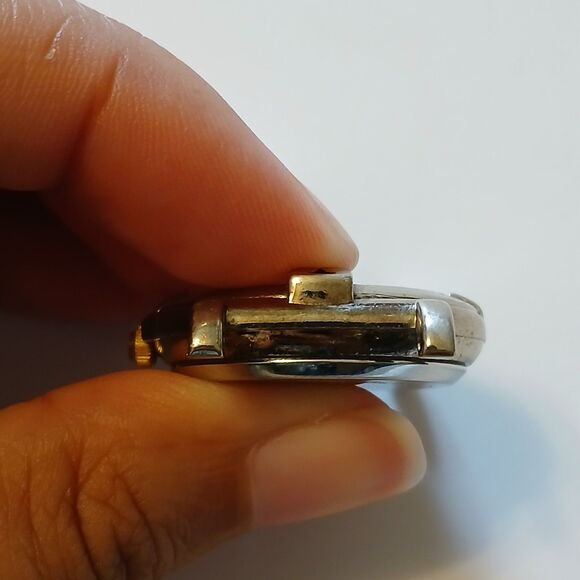 Vtg Carriage By Timex Women's Silver Blue Dial Quartz Watch Case - Corrosion - Picture 11 of 13